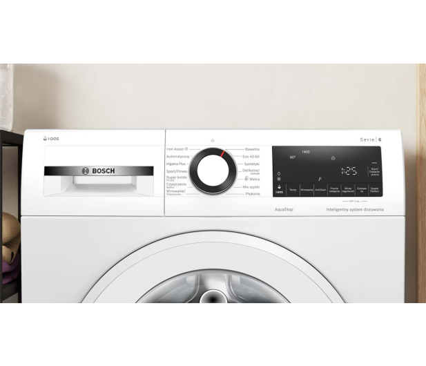 Pralka Bosch Serie 6 WGG244F0PL 9kg 1400obr I-DOS ActiveWater Plus  SpeedPerfect AntiStain - 1512079 - zdjęcie 8